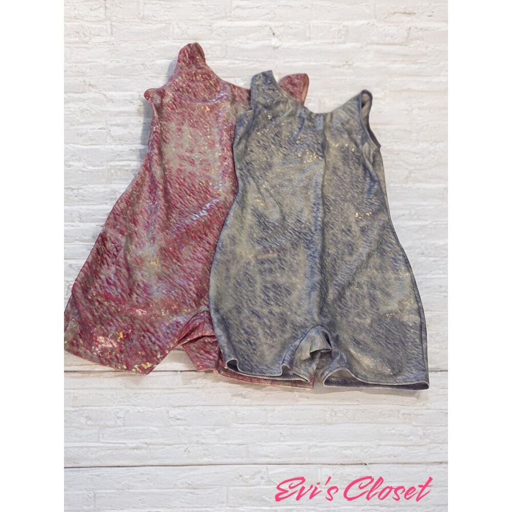 Bolera  2 Girls Jumpsuit Sz 7-8 Yoga Gymnastics Dance Wear  Bodysuit